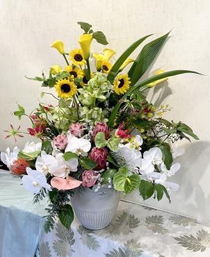 夏のひまわりで・・・・｜「フローリスト飾り屋」　（鹿児島県鹿児島市の花キューピット加盟店 花屋）のブログ
